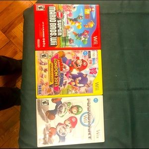 Bundle of 3 Wii games Mario Bros